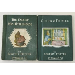 The Tale of Mrs. Tittlemouse & Ginger & Pickles- Beatrix Potter-VTG Hardcover